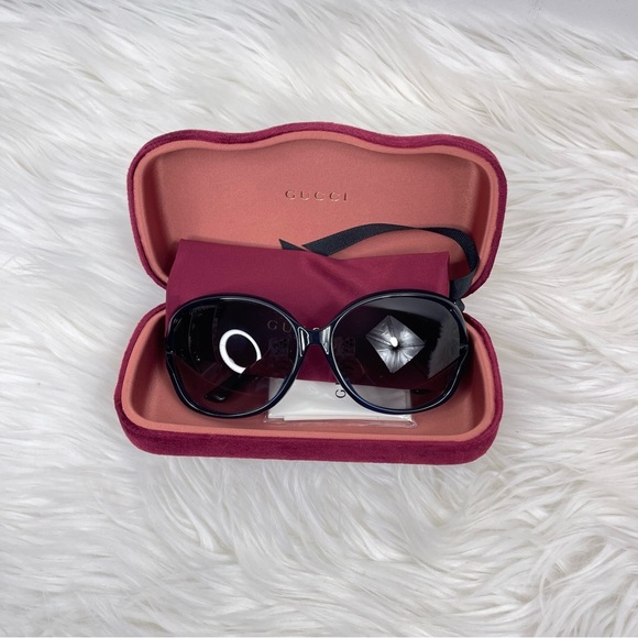 💯 Authentic Gucci GG0076SK Oversized Sunglasses - Picture 9 of 10